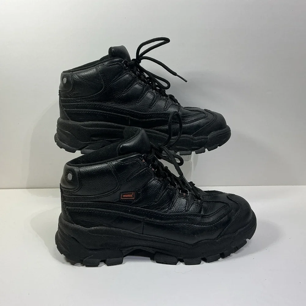 WORX by Red Wing Ankle Work Boots Men's 5501 Sz 9WW Black ASTM Steel Toe